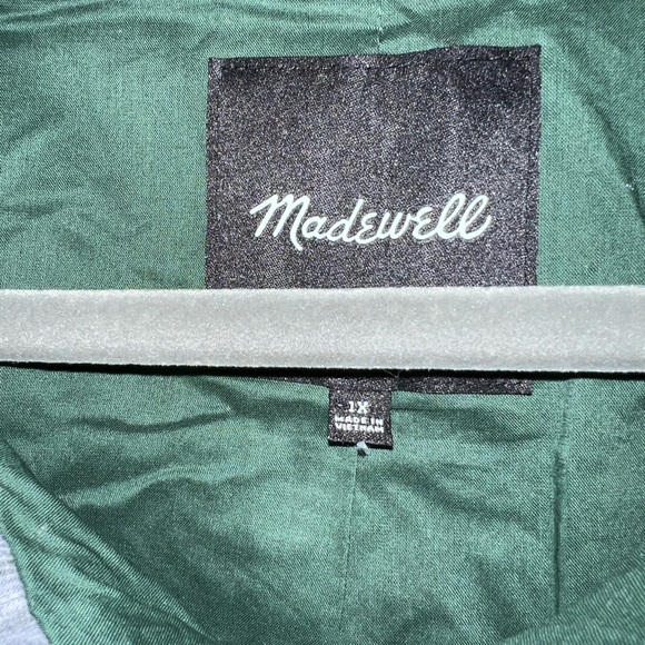 NWOT Madewell Deep Forest (Re)sourced Sherpa Zip Jacket size 1x - Picture 7 of 8